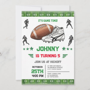 Invitation Anniversaire de football personnel