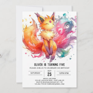 Invitation Anniversaire de Fox Whimsical en ligne