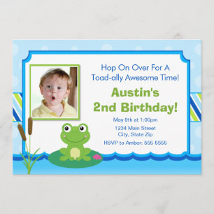 Invitation Anniversaire De Grenouille 5x7 Invitati