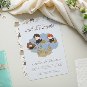 Invitation Anniversaire de Harry Potter et Hogwarts