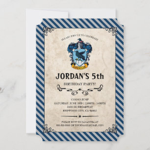 Invitation Anniversaire de Harry Potter   Ravenclaw