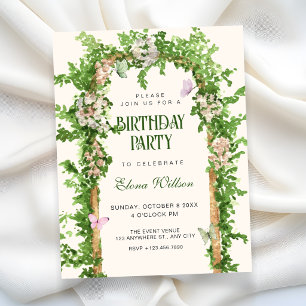 Invitation Anniversaire de jardin