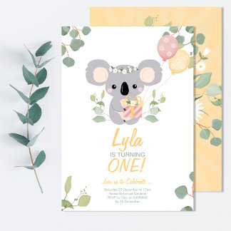 Invitation Anniversaire de Koala