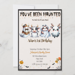 Invitation Anniversaire de la belle Halloween