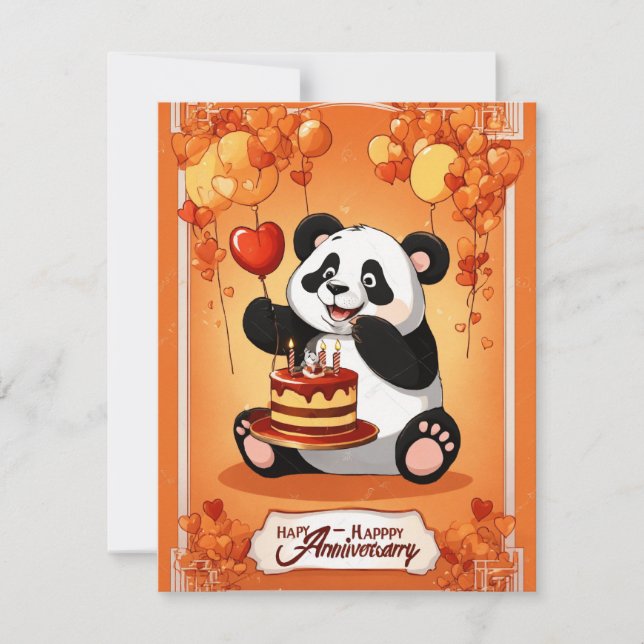 Invitation Anniversaire de la campagne de Panda (Devant)