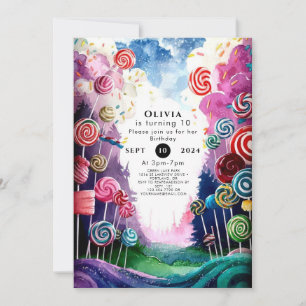 Invitation Anniversaire de la Candyland