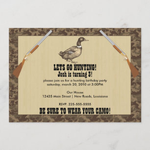 Invitation Anniversaire de la chasse au canard
