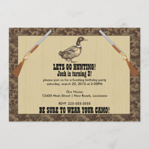 Invitations Faire Part Cartes Chasse De Canard Zazzle Fr