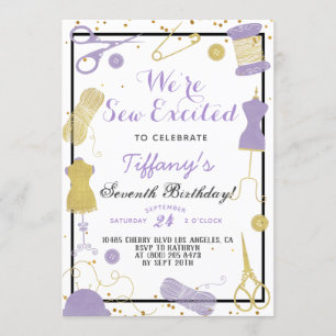 Invitation Anniversaire de la couture