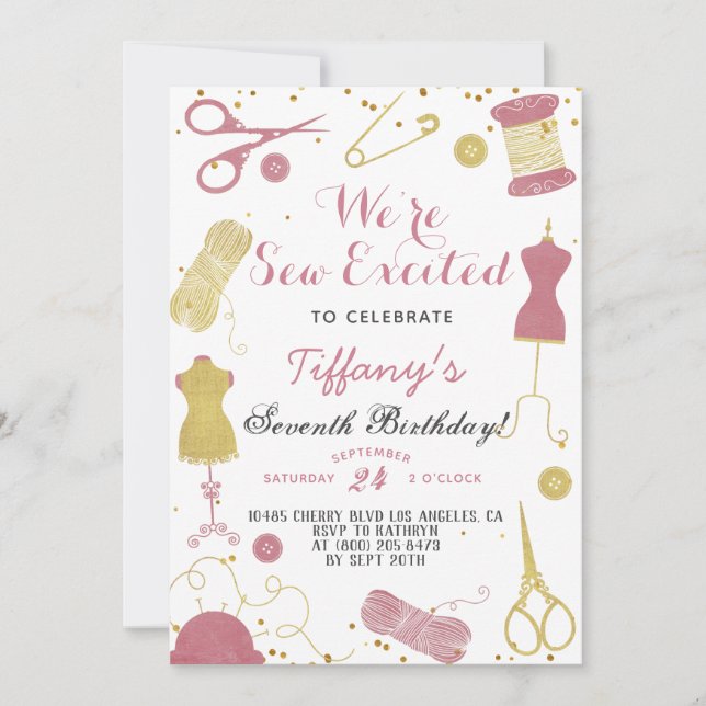 Invitation Anniversaire de la couture (Devant)