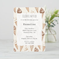Anniversaire de la crème glacée au chocolat Vanill