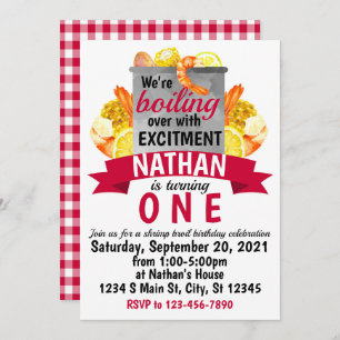 Invitation Anniversaire de la crevette