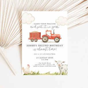 Invitation Anniversaire de la ferme des tracteurs