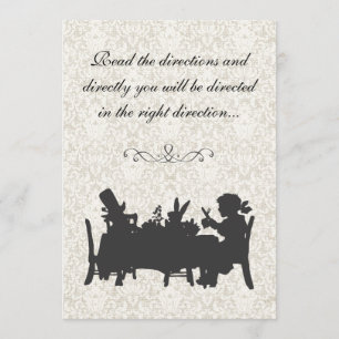 Invitation Anniversaire de la fête du thé Vintage Alice au pa