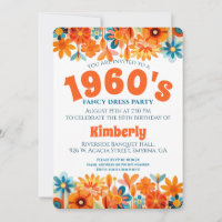 Anniversaire de la fleur hippie des années 1960