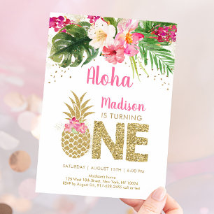 Invitation Anniversaire de la flore tropicale de l'ananas