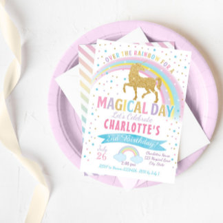Invitation Anniversaire de la licorne, Invitation 