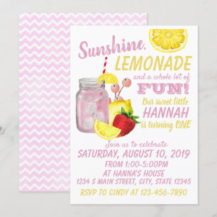 Invitation Anniversaire de la limonade