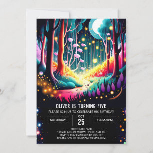 Invitation Anniversaire de la luciole aquarelle