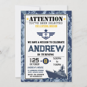 Invitation Anniversaire de la Marine personnelle