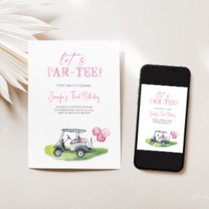 Invitation Anniversaire De La Mini Golf Par-tee
