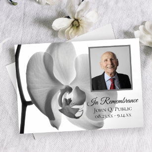 Invitation Anniversaire de la mort de l'élégante orchidée bla