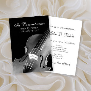 Invitation Anniversaire de la mort du musicien violon noir et
