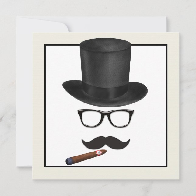 Invitation Anniversaire de la Moustache de Mans (Devant)