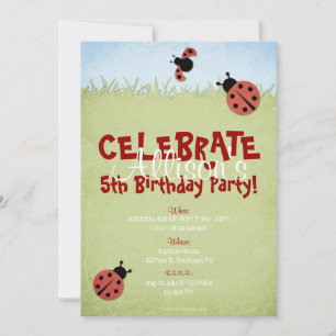 Invitation Anniversaire de la petite dame Bugs