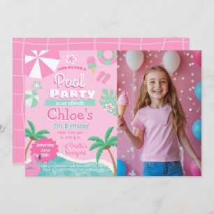 Invitation Anniversaire de la Piscine Rose