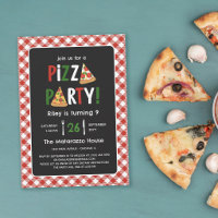 Anniversaire de la Pizza En vichy Rouge de charme