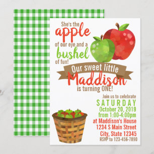 Invitation Anniversaire de la pomme