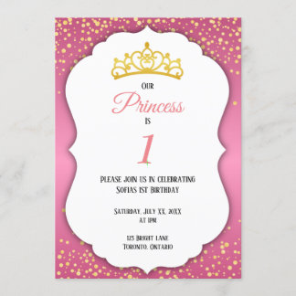 Invitation Anniversaire de la princesse