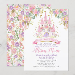 Invitation Anniversaire de la princesse