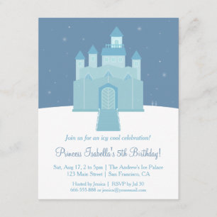 Invitation Anniversaire de la Princesse du Palais de Glace en