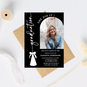 Invitation Anniversaire de la promotion 2026, noeud à gland n