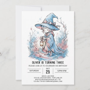Invitation Anniversaire de la Sorcière Capricieuse Pervenche