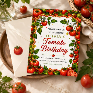 Invitation Anniversaire de la Tomate Rouge