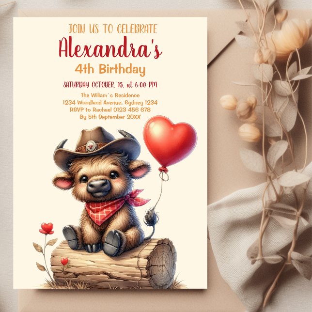 Invitation Anniversaire de la Vache Sainte (Créateur téléchargé)