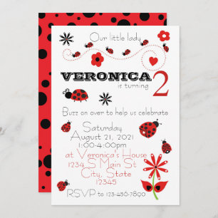 Invitation Anniversaire de Ladybug