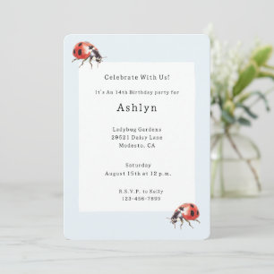 Invitation Anniversaire de Ladybugs