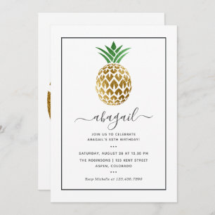 Invitation Anniversaire de l'ananas