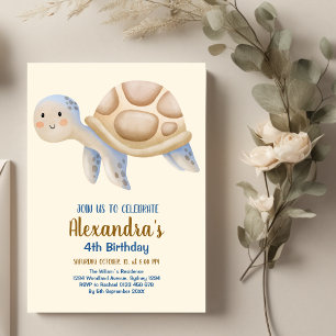 Invitation Anniversaire de l'aquarelle sous-marine