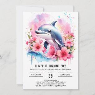Invitation Anniversaire de l'aventure Whimsical Ocean de Dolp