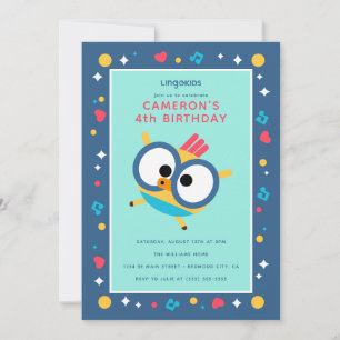 Invitation Anniversaire de Lingokids avec Billy