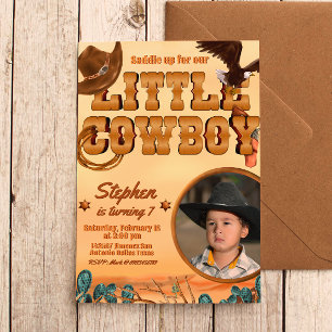 Invitation Anniversaire de Little Cowboy Boy