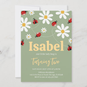 Invitation Anniversaire de Little Ladybug
