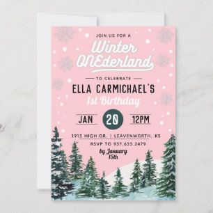 Invitation Anniversaire de l'Onederland d'hiver