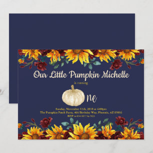 Invitation Anniversaire de l'or bleu du premier tournesol rus