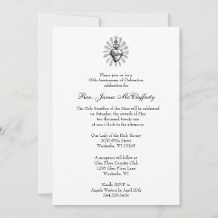 Invitation Anniversaire de l'Ordination des prêtres catholiqu